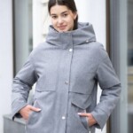 Демисезонная куртка Mila Nova К-381 серый