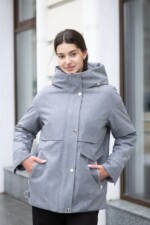 Демисезонная куртка Mila Nova К-381 серый
