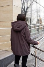 Демисезонная куртка Mila Nova К-381темно- шоколадный — изображение 4