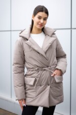 Демисезонная куртка Mila Nova К-382 капучино