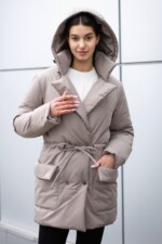 Демисезонная куртка Mila Nova К-382 капучино — изображение 2