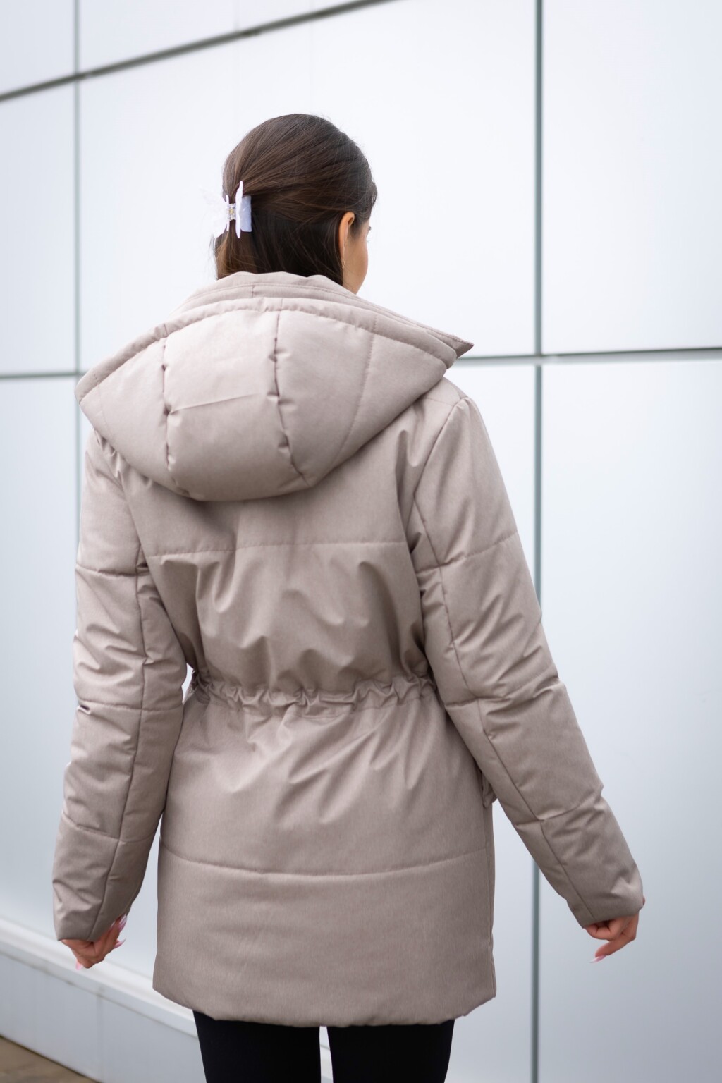 Демисезонная куртка Mila Nova К-382 капучино — изображение 3