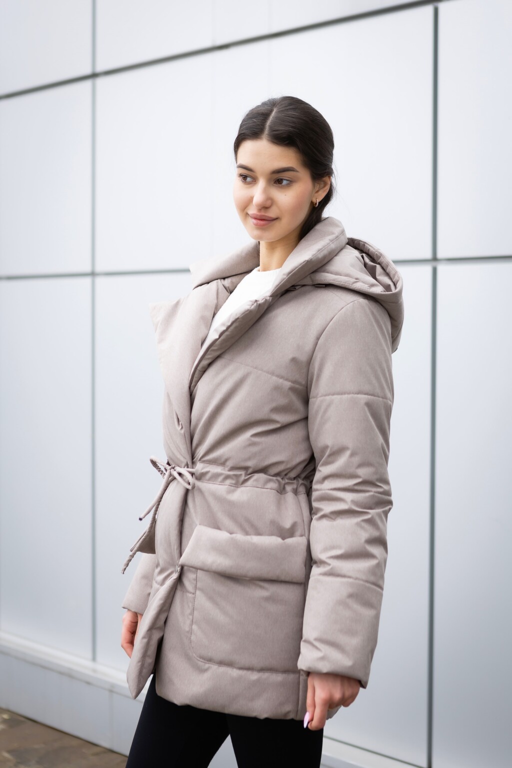 Демисезонная куртка Mila Nova К-382 капучино — изображение 6
