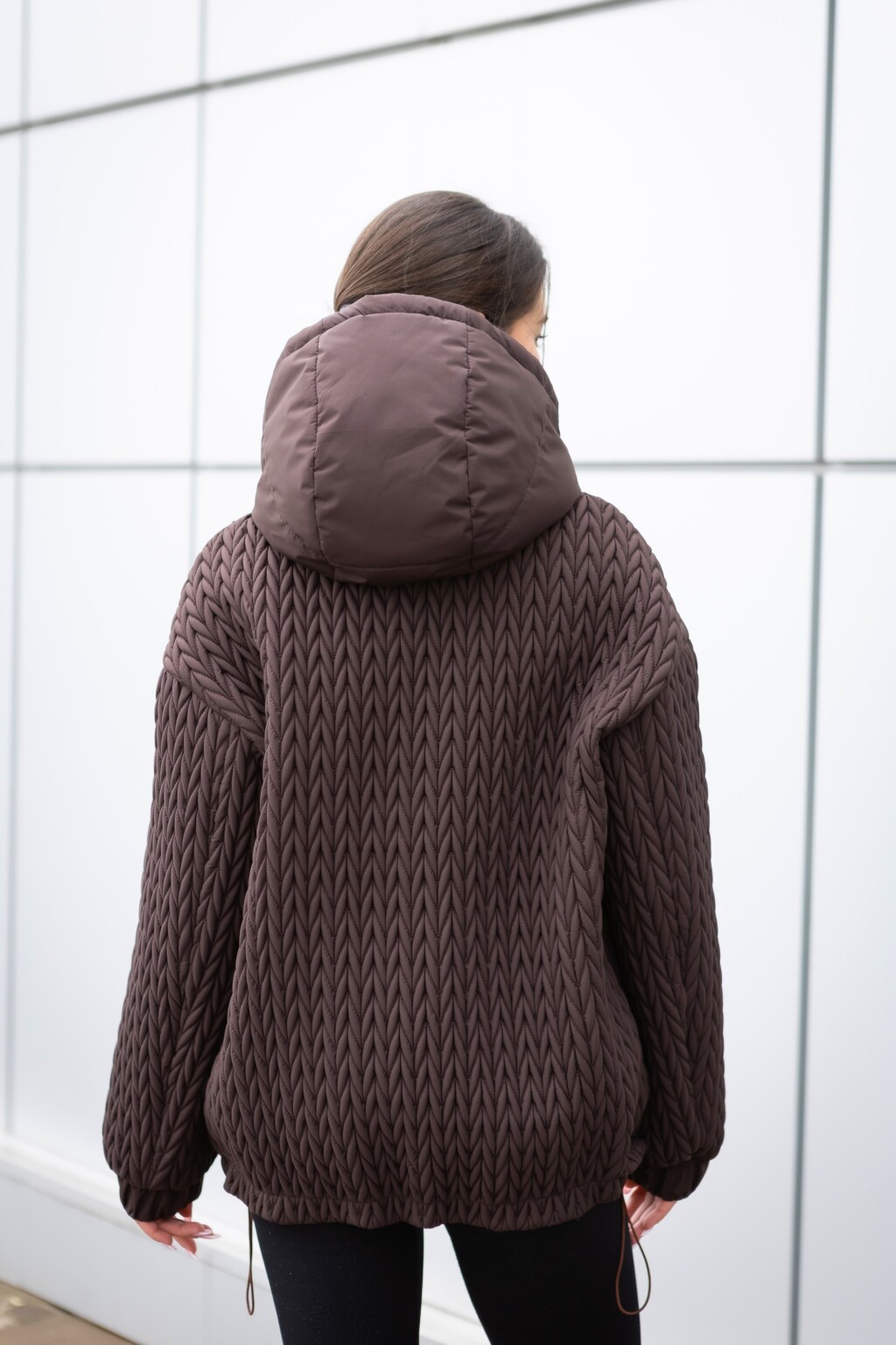 Демисезонная куртка Mila Nova К-391 шоколад — изображение 5