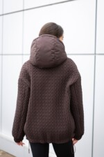 Демисезонная куртка Mila Nova К-391 шоколад — изображение 5