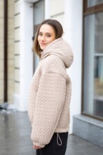 Демисезонная куртка Mila Nova К-391 кор бежевый — изображение 5