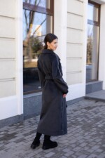 Демисезонное пальто Mila Nova ПВ-384 графит — изображение 4