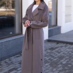 Демисезонное пальто Mila Nova  ПВ-384 мокко