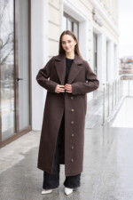 Демисезонное пальто Mila Nova ПВ-392в шоколад — изображение 2