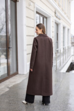 Демисезонное пальто Mila Nova ПВ-392в шоколад — изображение 3