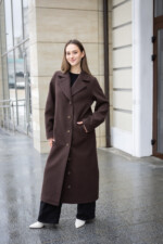 Демисезонное пальто Mila Nova ПВ-392в шоколад — изображение 5