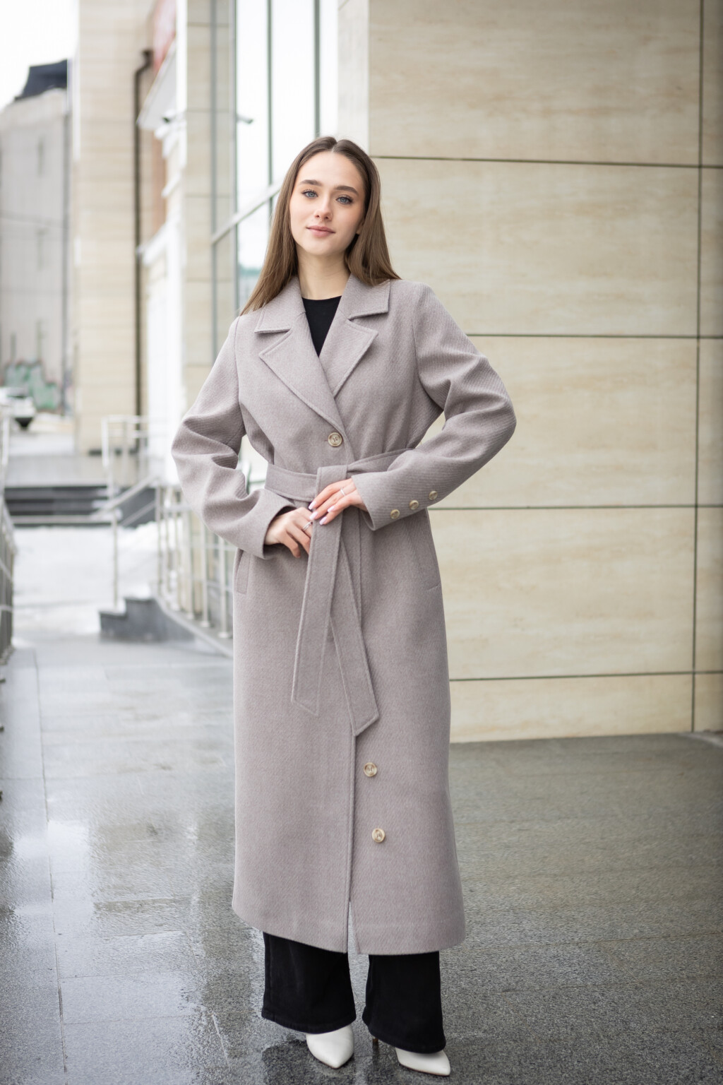 Демисезонное пальто Mila Nova ПВ-392в капучино — изображение 5