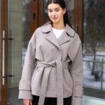 Демисезонное пальто Mila Nova ПВ-397 капучино