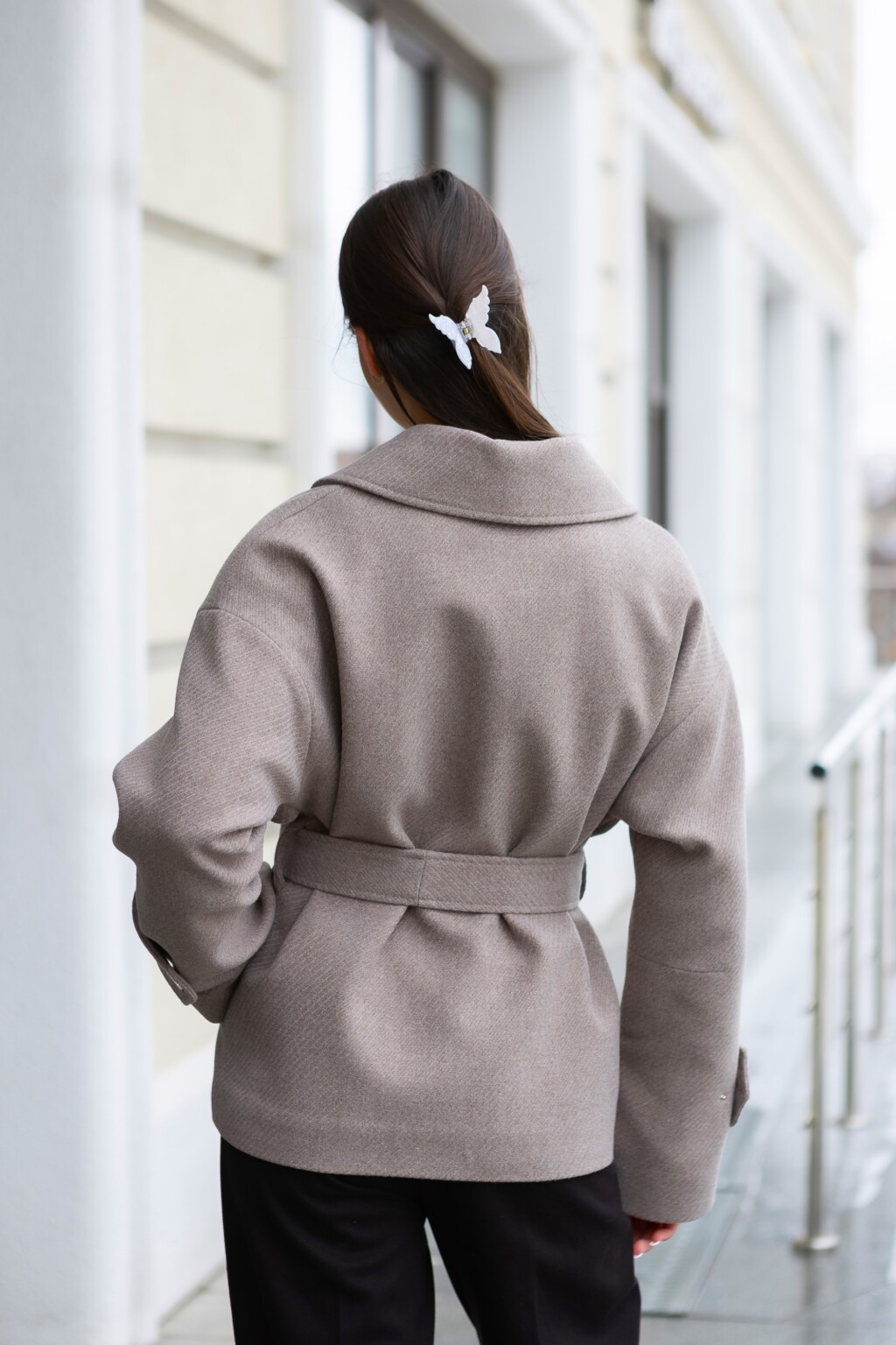 Демисезонное пальто Mila Nova ПВ-397 капучино — изображение 3