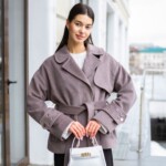 Демисезонное пальто Mila Nova ПВ-397 мокко