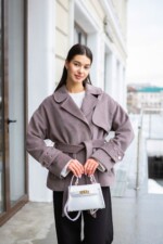 Демисезонное пальто Mila Nova ПВ-397 мокко