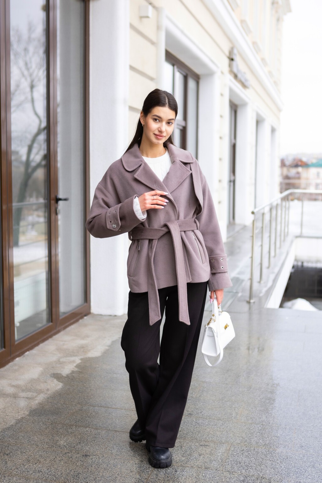 Демисезонное пальто Mila Nova ПВ-397 мокко — изображение 2