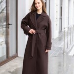 Демисезонное пальто Mila Nova ПВ-398 шоколад