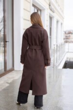 Демисезонное пальто Mila Nova ПВ-398 шоколад — изображение 3
