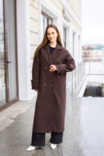 Демисезонное пальто Mila Nova ПВ-398 шоколад — изображение 4