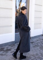 Демисезонное пальто Mila Nova ПВ-398 графит — изображение 3