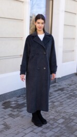 Демисезонное пальто Mila Nova ПВ-398 графит — изображение 4