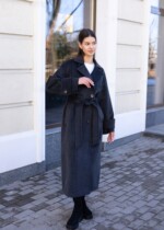 Демисезонное пальто Mila Nova ПВ-398 графит — изображение 5