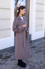 Демисезонное пальто Mila Nova  ПВ-398 капучино — изображение 3