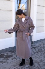 Демисезонное пальто Mila Nova  ПВ-398 капучино — изображение 2