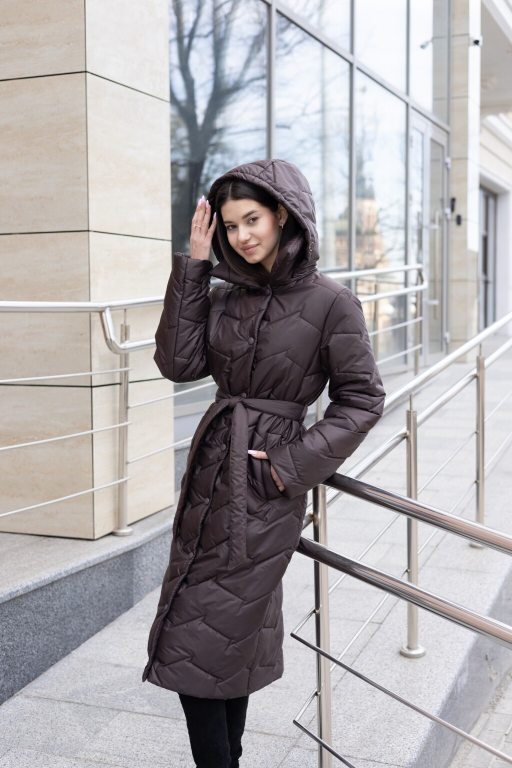 Демисезонный Плащ Mila Nova ПВ-399 шоколад — изображение 2