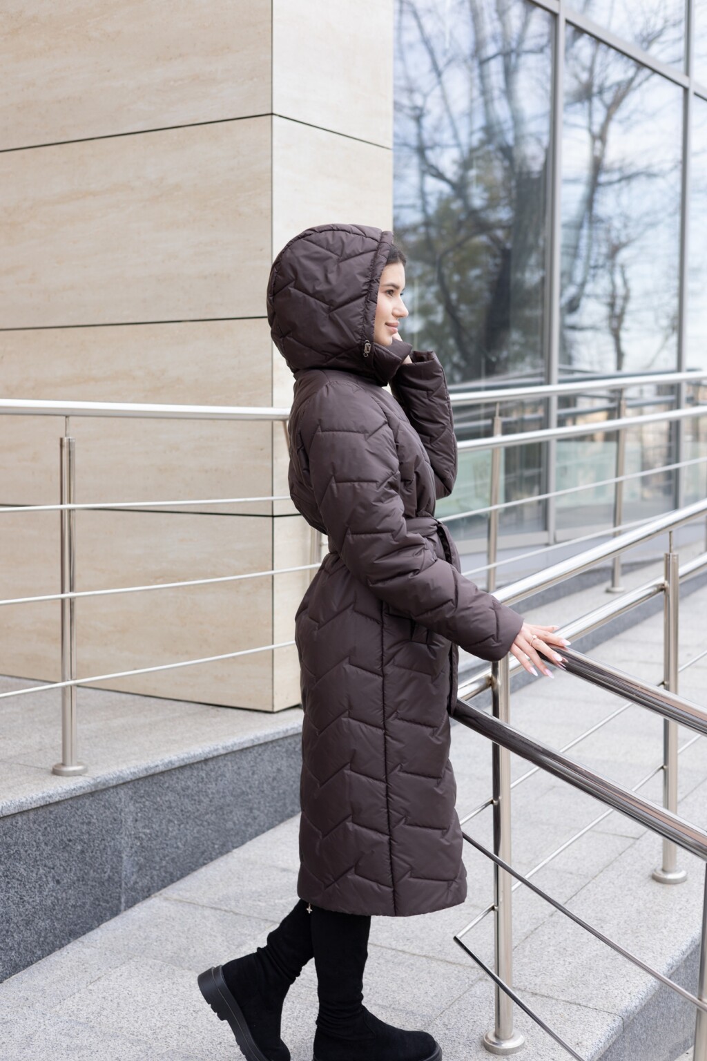 Демисезонный Плащ Mila Nova ПВ-399 шоколад — изображение 4