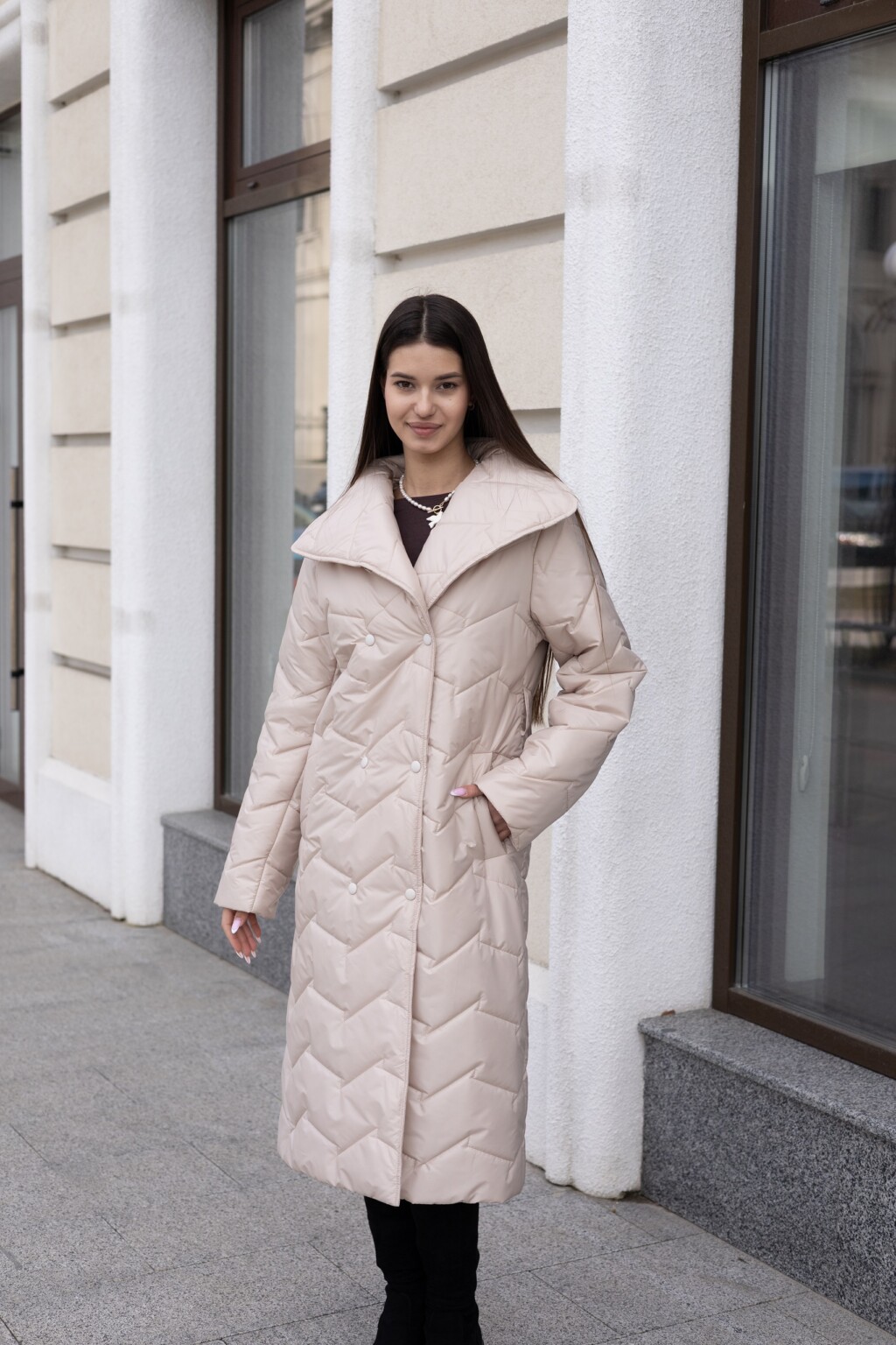 Демисезонный Плащ Mila Nova ПВ-400 бежевый — изображение 5