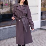 Демисезонный Тренч Mila Nova Q-111 шоколад