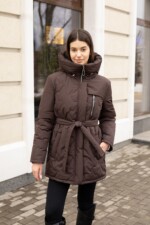 Демисезонная куртка Mila Nova К-320 шоколад — изображение 3