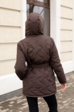 Демисезонная куртка Mila Nova К-320 шоколад — изображение 5
