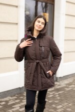 Демисезонная куртка Mila Nova К-320 шоколад — изображение 6