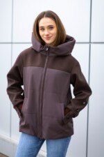 Демисезонная куртка Mila Nova К-379 шоколад