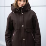 Демисезонная куртка Mila Nova К-381 шоколад