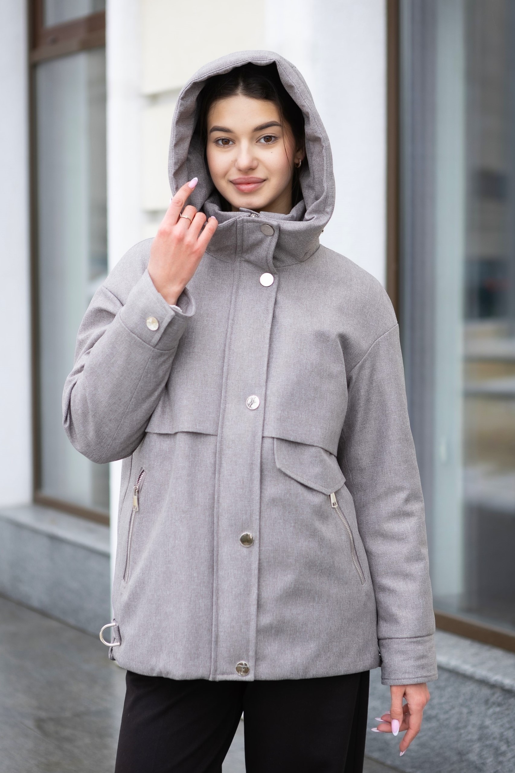 Демисезонная куртка Mila Nova К-381 капучино