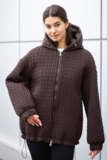 Демисезонная куртка Mila Nova К-391 шоколад