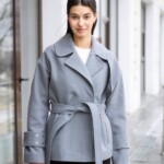 Демисезонное пальто Mila Nova  ПВ-397 серый