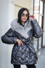 Зимняя куртка Mila Nova К-328 кап графит