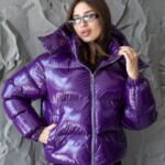 Зимняя куртка Mila Nova  К-395 фиолетовый