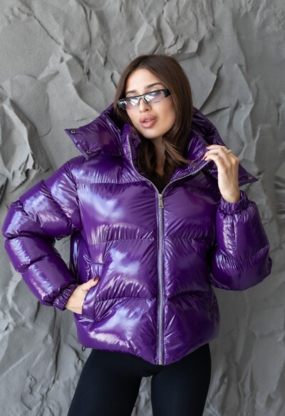 Зимняя куртка Mila Nova  К-395 фиолетовый
