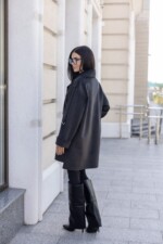 Демисезонное пальто Mila Nova ПВ-364 графит — изображение 5