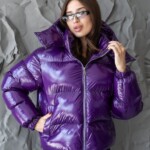 Зимняя куртка Mila Nova  К-395 фиолетовый