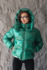 Зимняя куртка Mila Nova К-395  зеленый