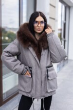 Зимняя куртка-парка Mila Nova К-401ех капучино