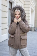 Зимняя куртка-парка Mila Nova К-401 капучино