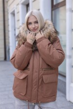 Зимняя куртка-парка Mila Nova К-401 терракот